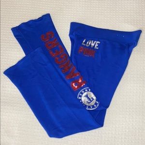 PINK Wide Leg Sweatpants - Texas Rangers